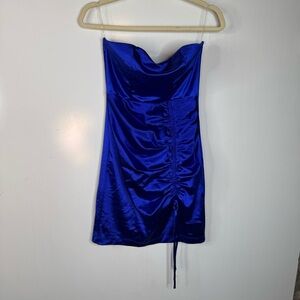 Love Nickie Lew Cobalt Blue Mini Dress Size Medium